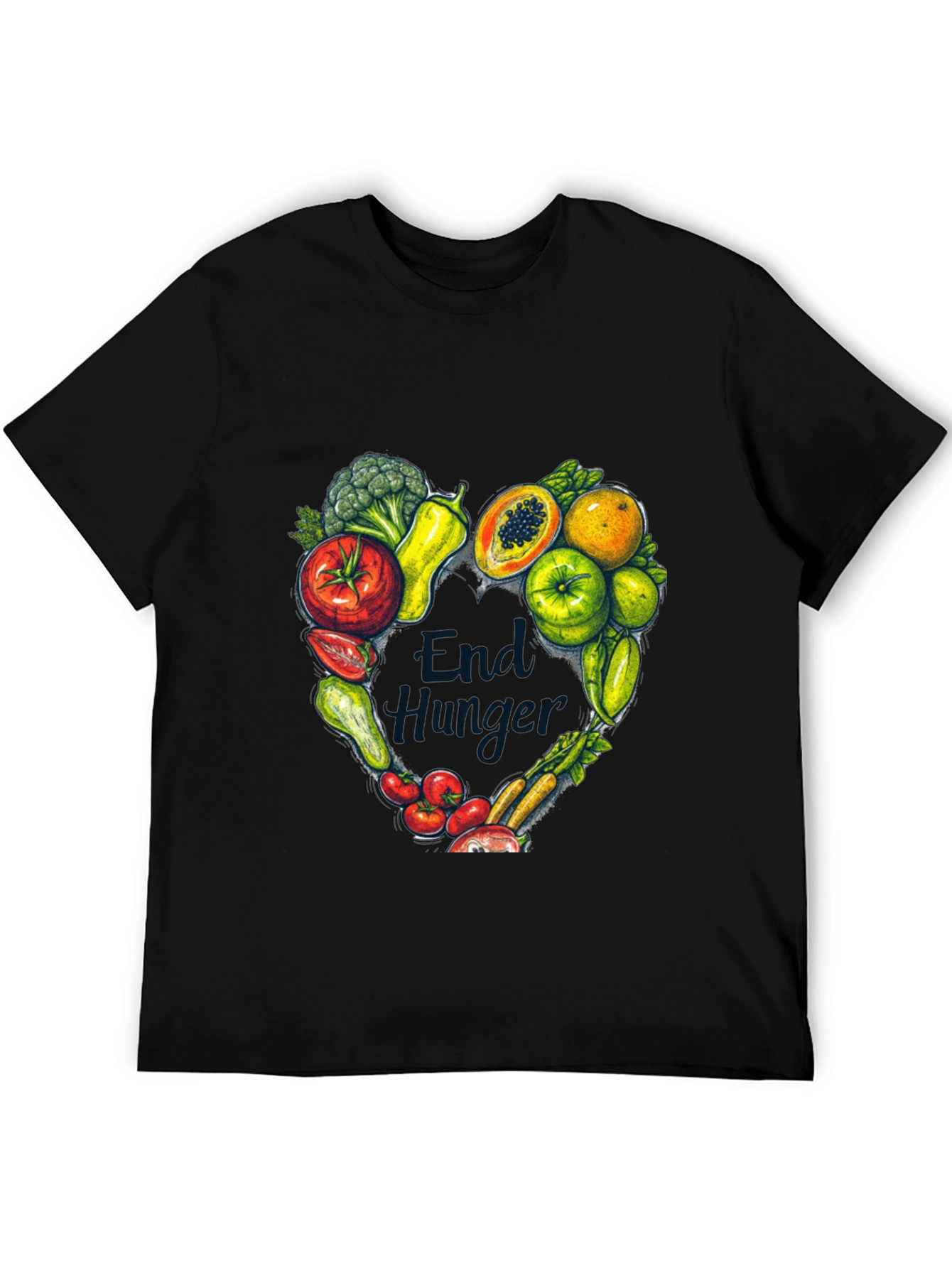End Hunger Vegan Graphic T-Shirt