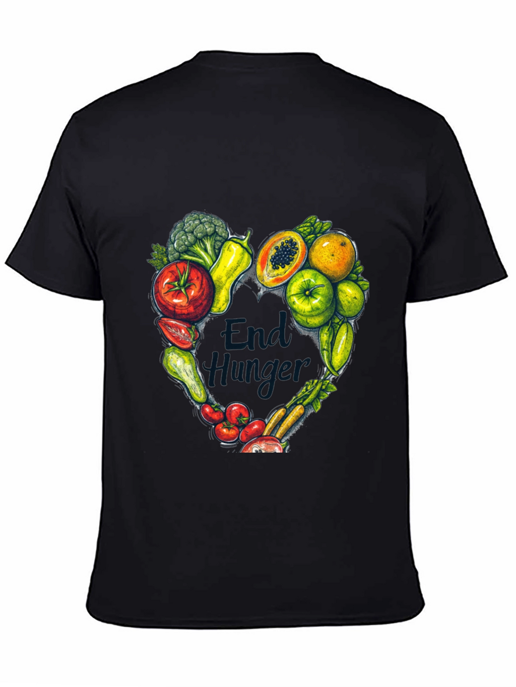 End Hunger Vegan Graphic T-Shirt