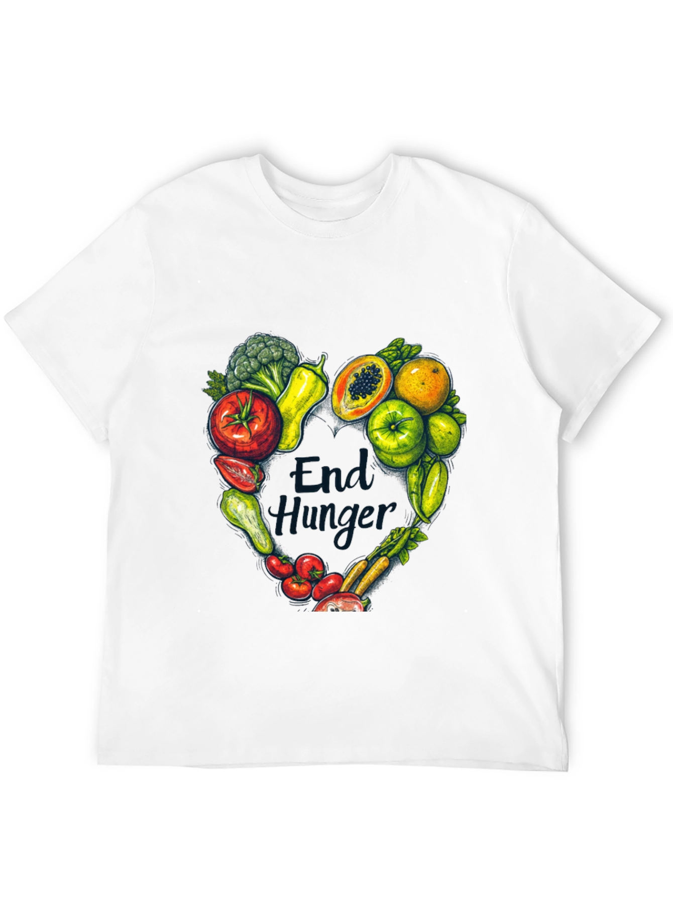 End Hunger Vegan Graphic T-Shirt