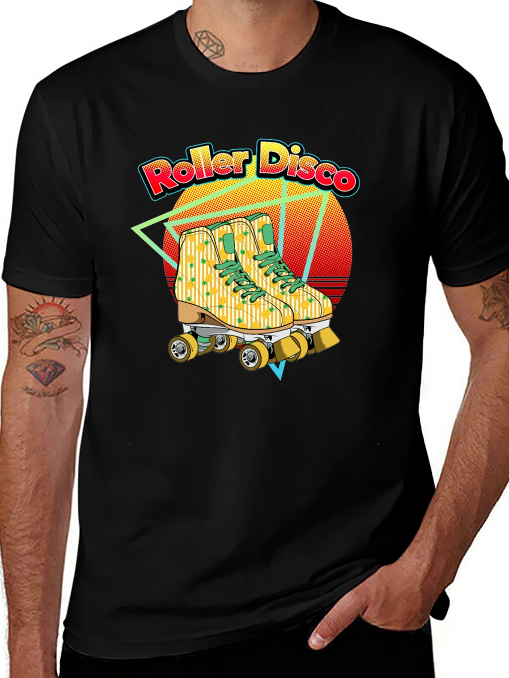Retro Roller Disco Graphic Tee