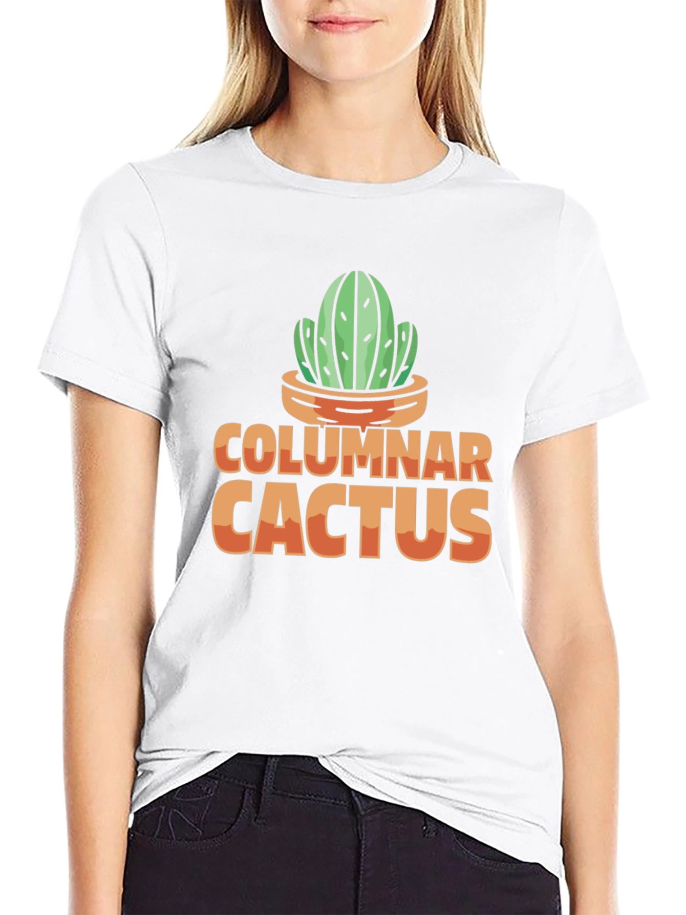 Columnar Cactus Graphic Tee - Nature Lover Shirt