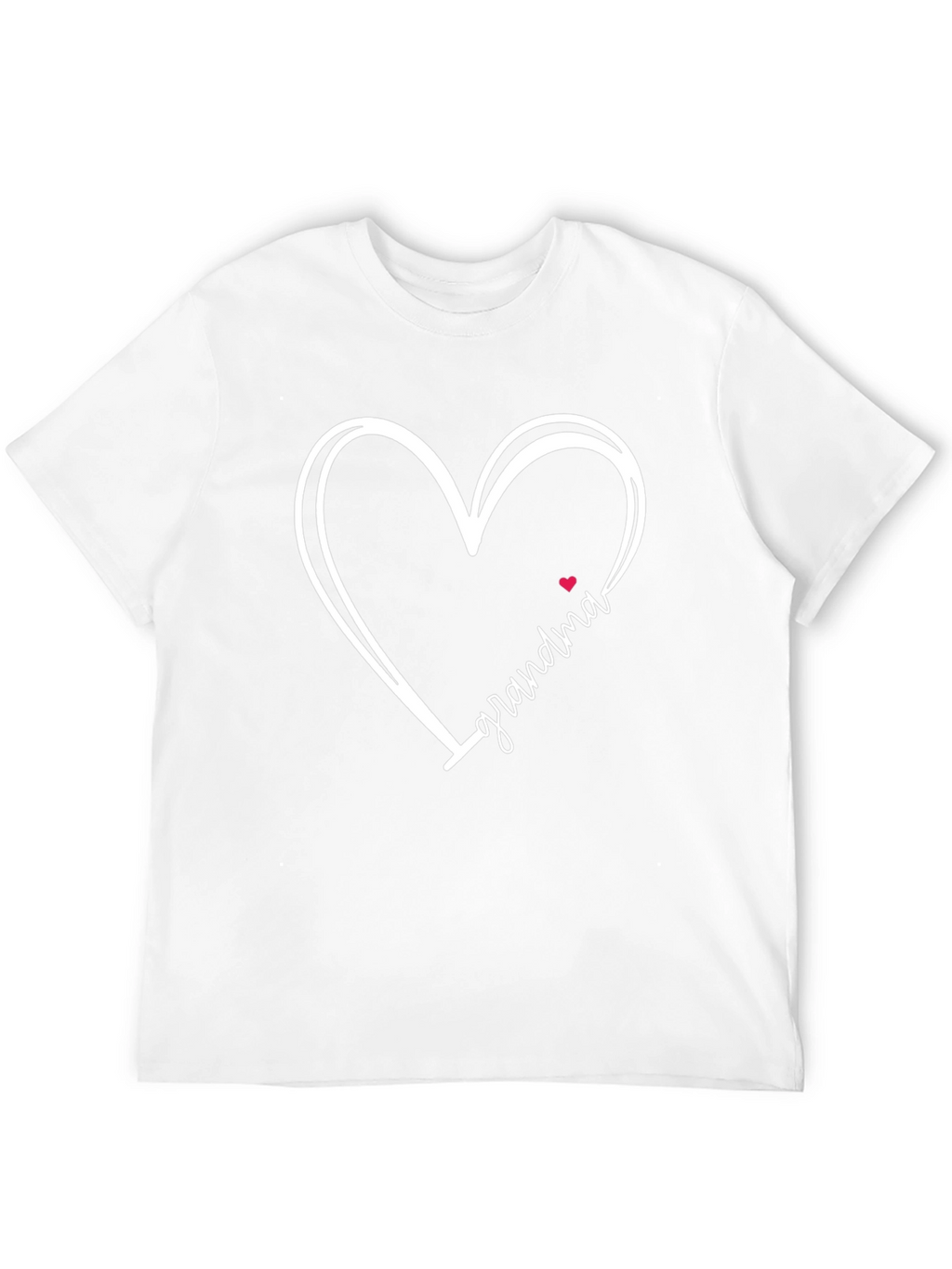 Grandma Heart Graphic Tee - Black