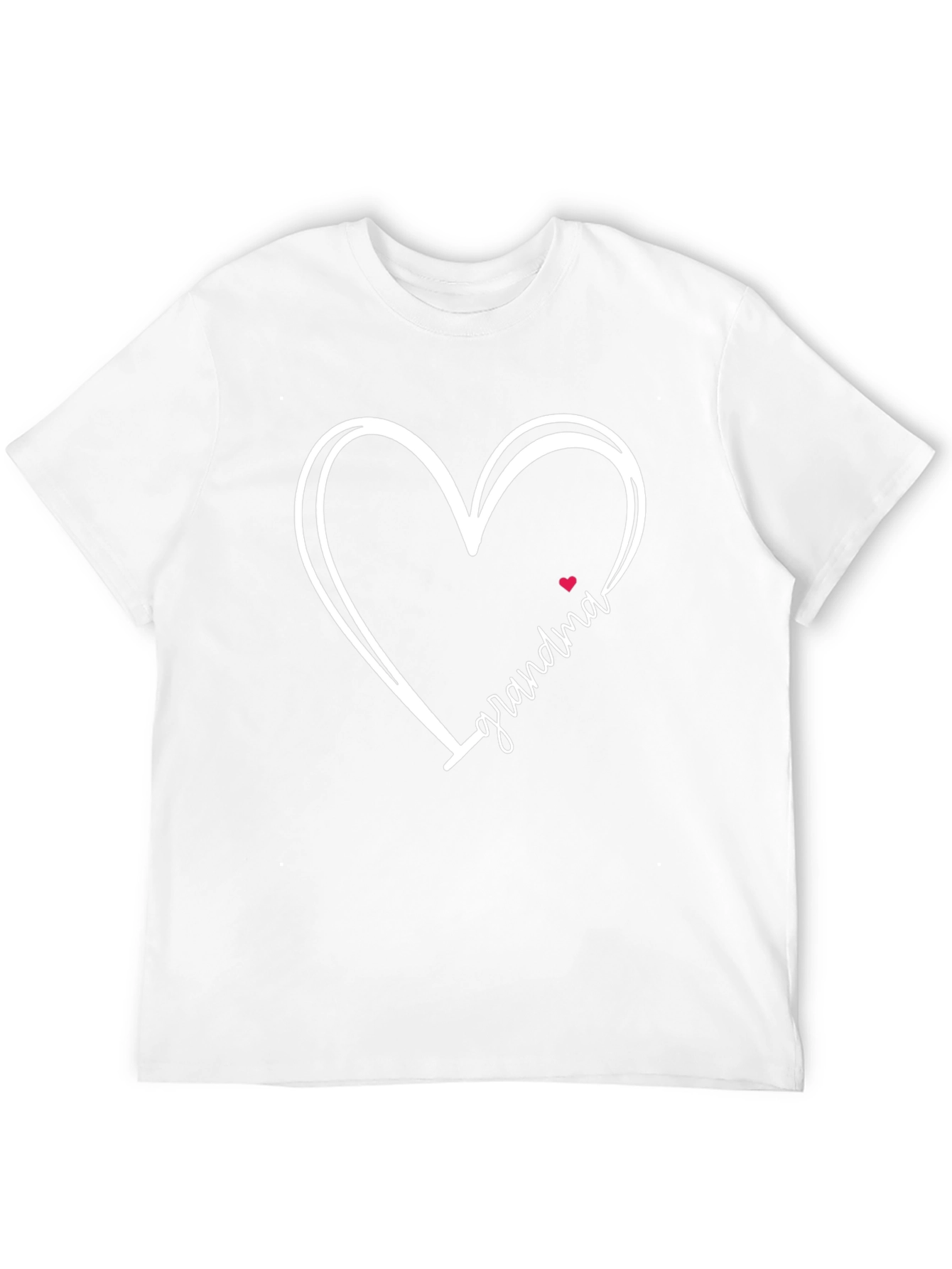Grandma Heart Graphic Tee - Black