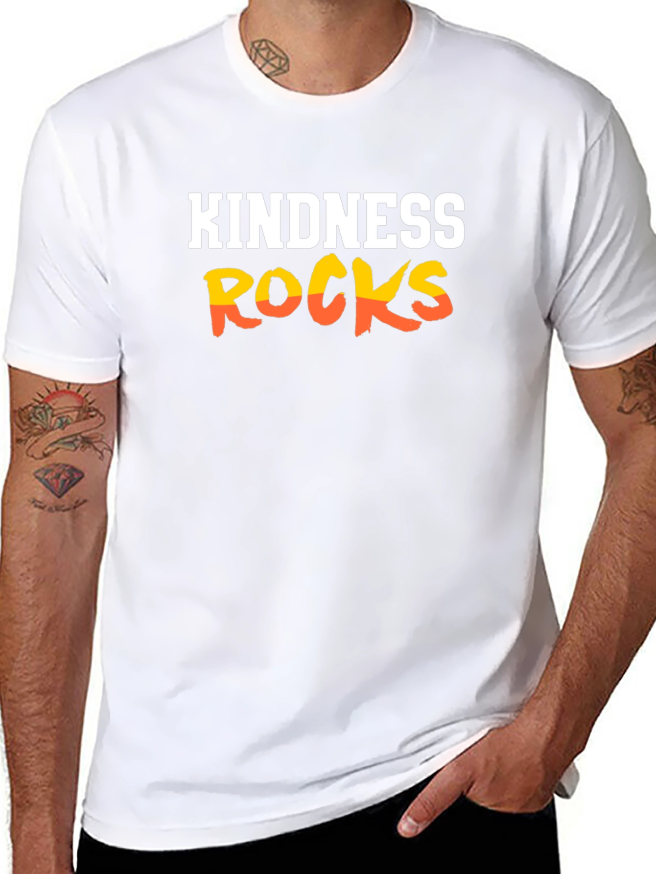 Kindness Rocks Graphic Tee - Black Unisex T-Shirt