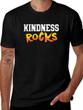 Kindness Rocks Graphic Tee - Black Unisex T-Shirt