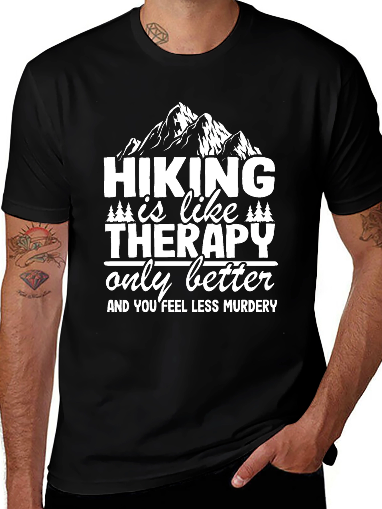 Hiking Therapy T-Shirt - Funny Outdoor Tee
