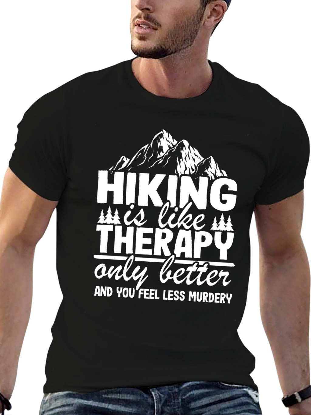 Hiking Therapy T-Shirt - Funny Outdoor Tee