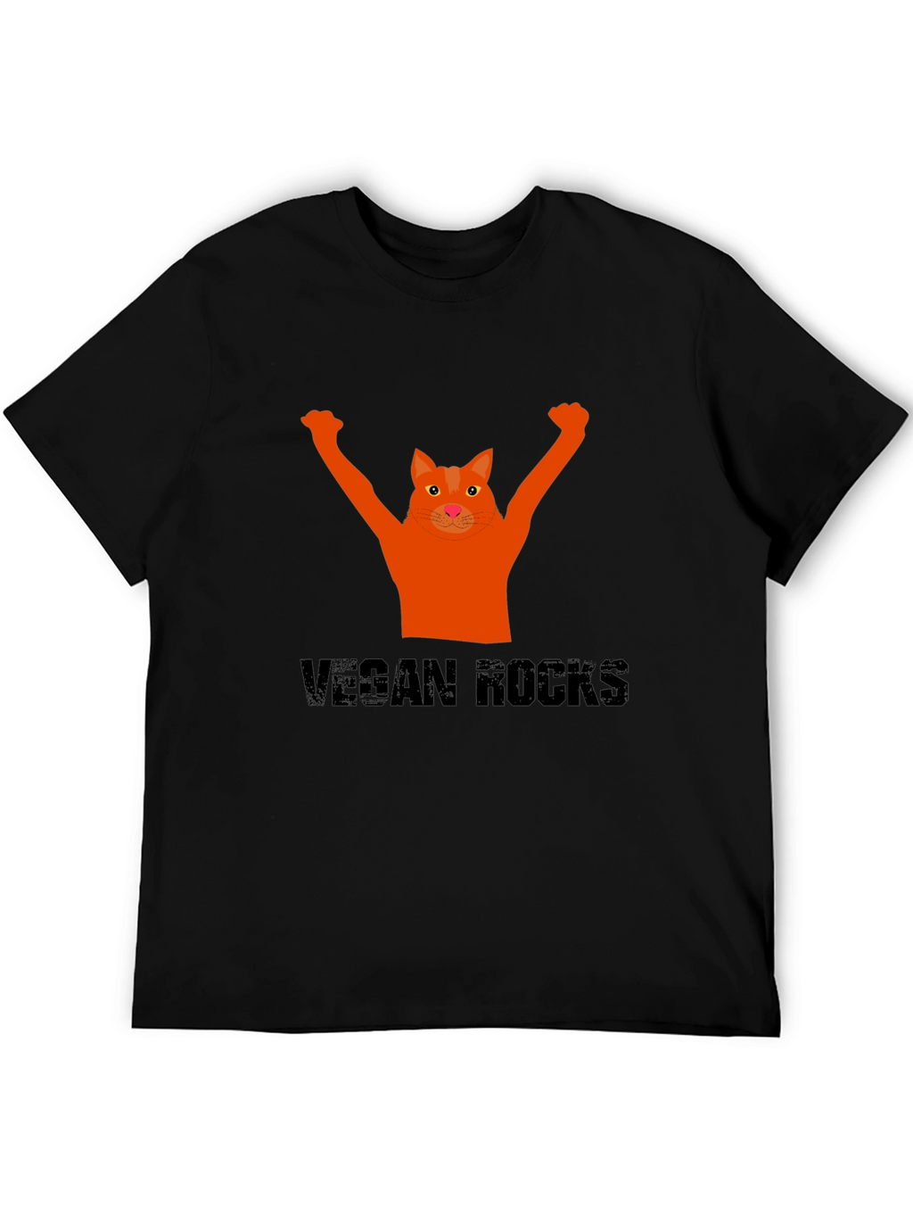Vegan Rocks Cat T-Shirt