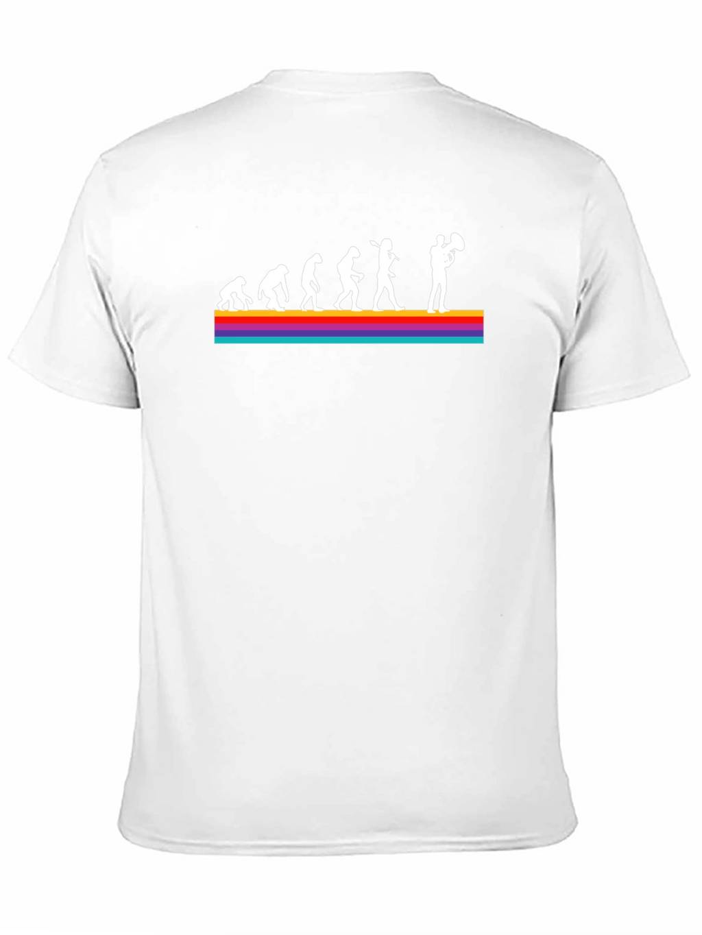Evolution of Tuba Player Black T-Shirt
