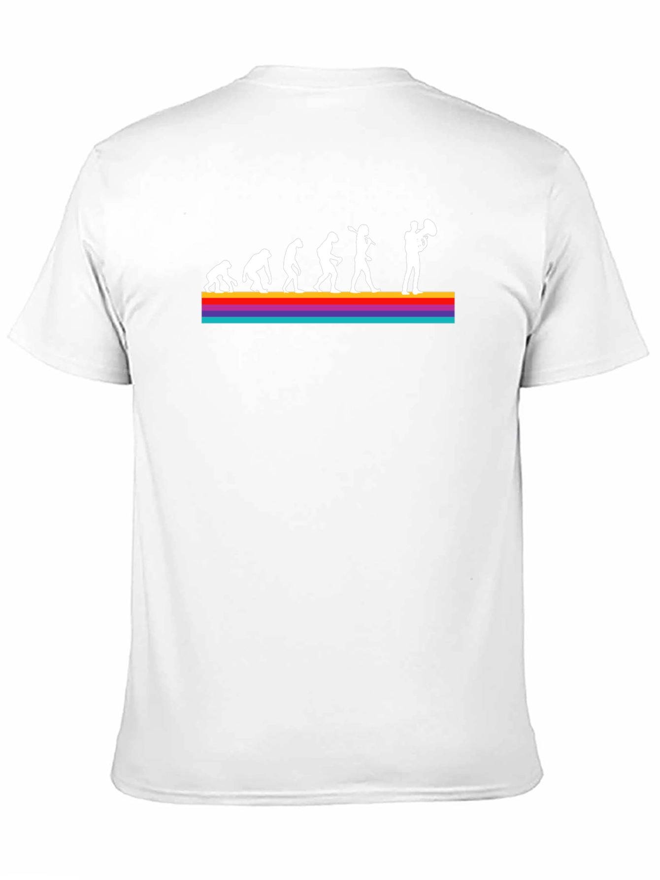 Evolution of Tuba Player Black T-Shirt