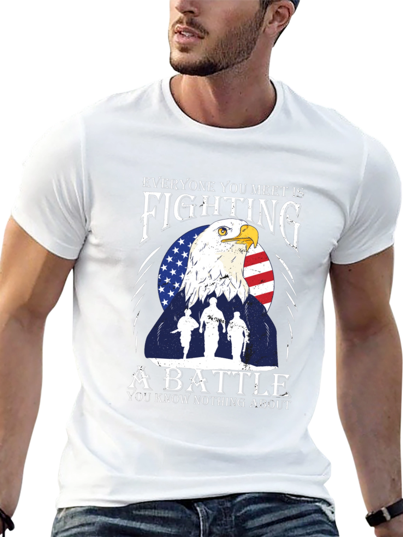 Everyone Fights American Eagle Graphic Tee