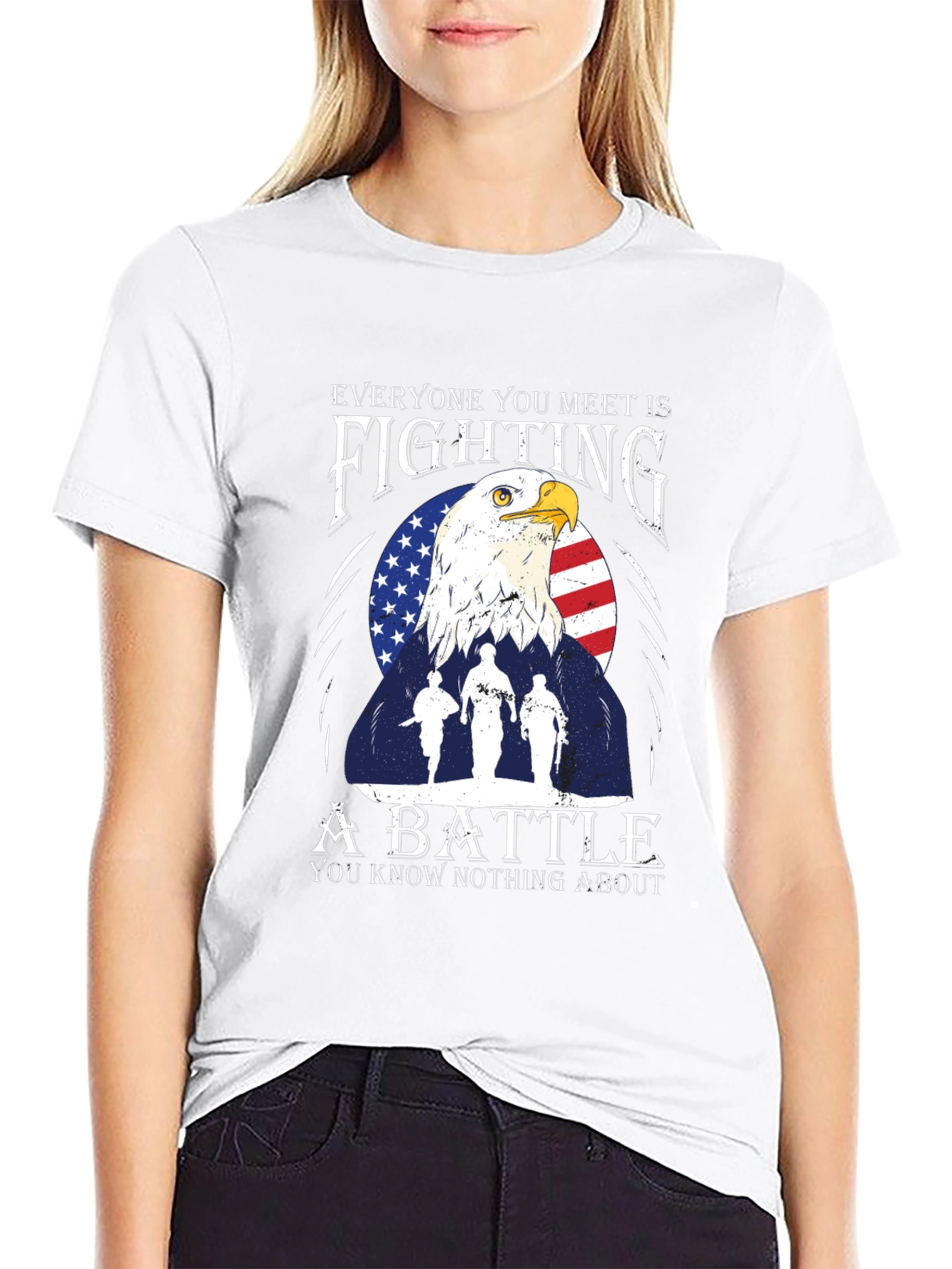 Everyone Fights American Eagle Graphic Tee