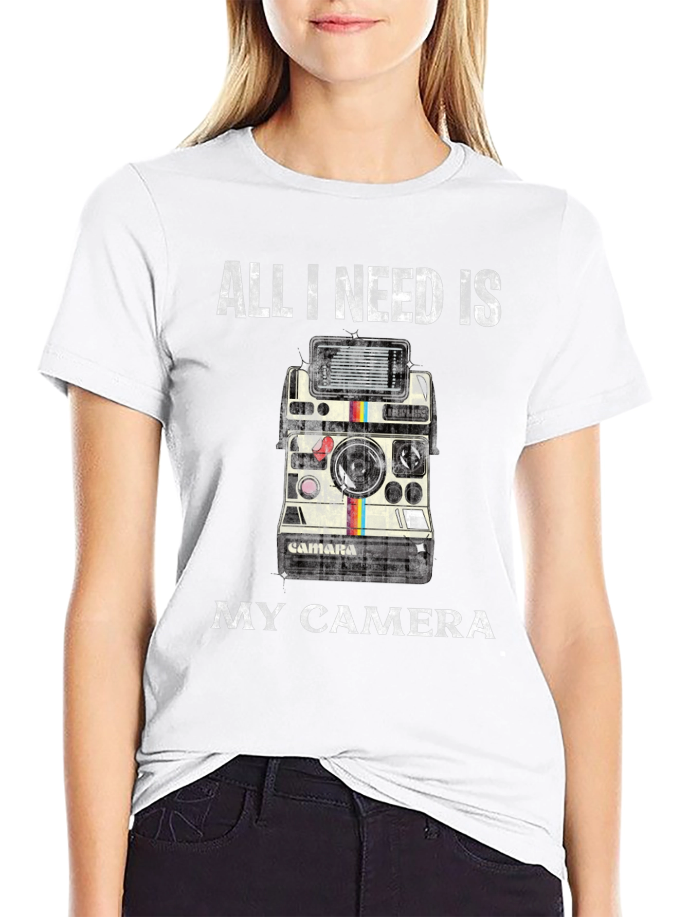 All I Need is My Camera Retro Graphic T-Shirt