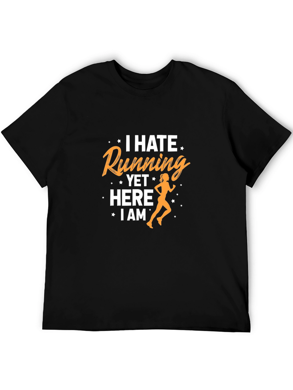 I Hate Running Funny Graphic Tee