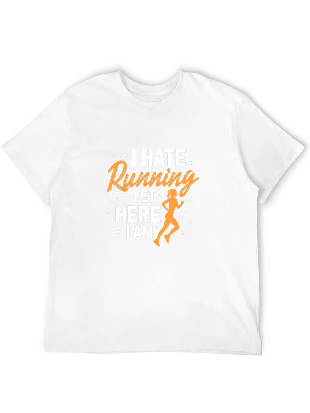 I Hate Running Funny Graphic Tee
