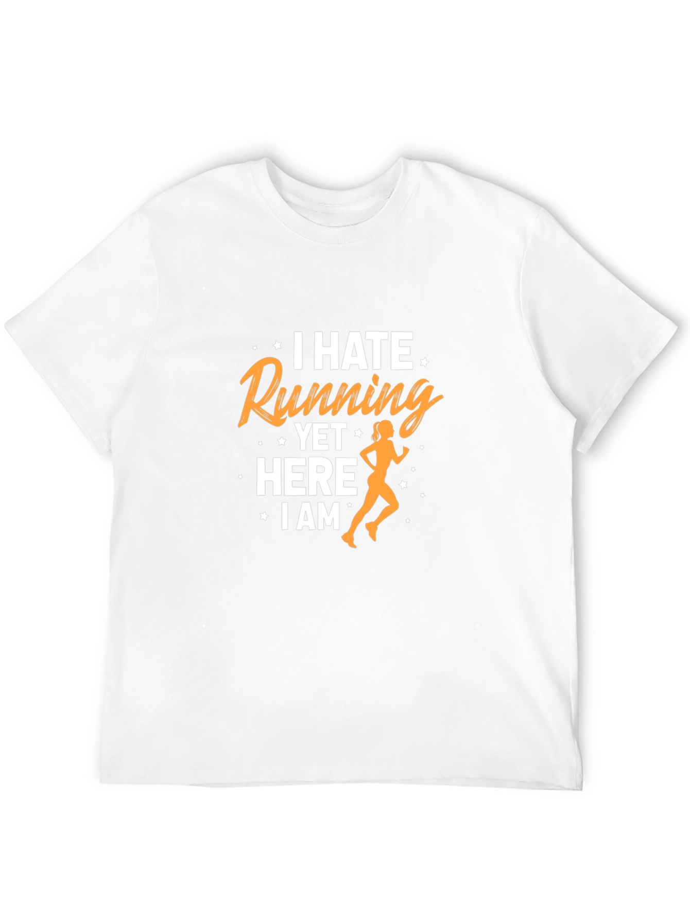 I Hate Running Funny Graphic Tee