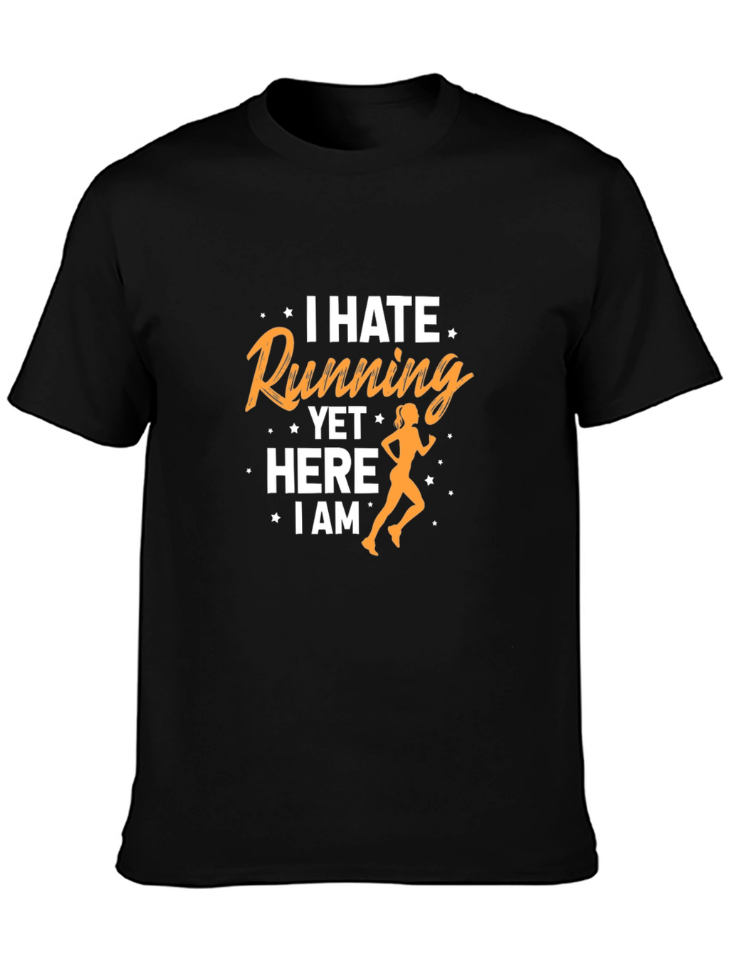 I Hate Running Funny Graphic Tee