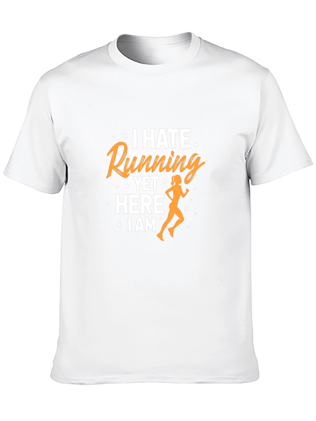 I Hate Running Funny Graphic Tee