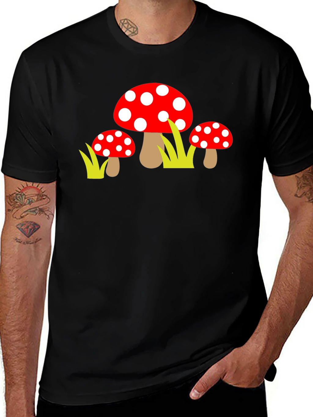 Fun Mushroom T-Shirt Whimsical Design