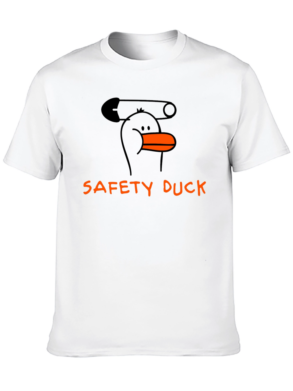 Safety Duck Graphic Tee - Black Cotton T-Shirt