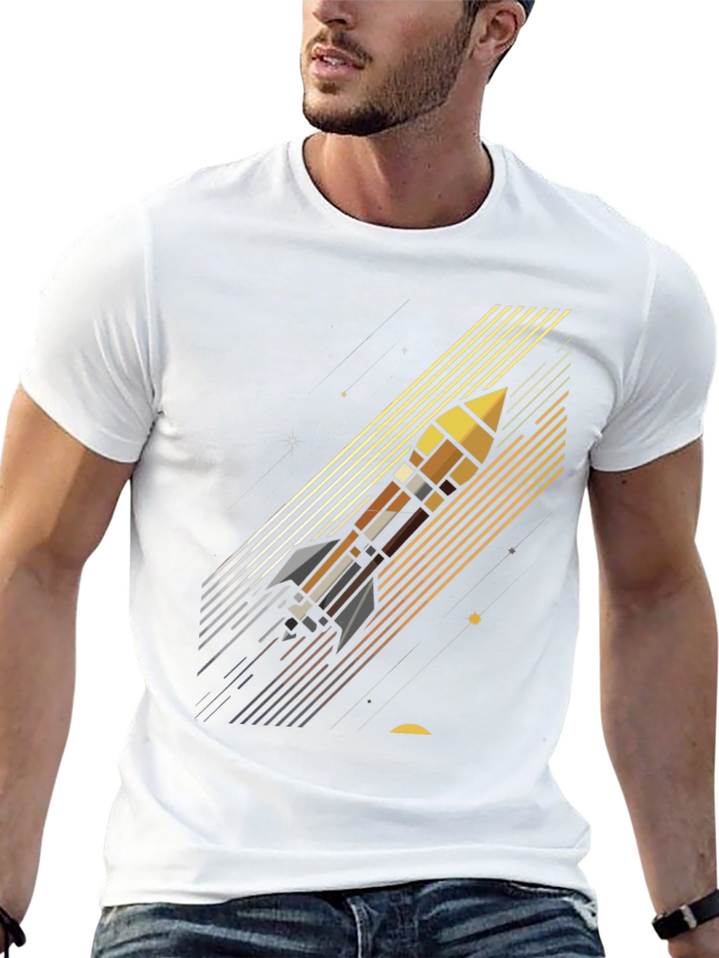 Rocket Launch Graphic Tee - Space Adventure Shirt