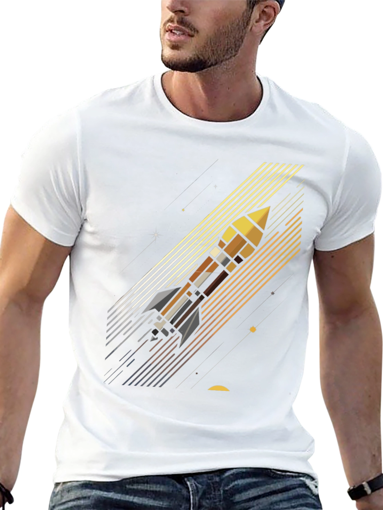 Rocket Launch Graphic Tee - Space Adventure Shirt