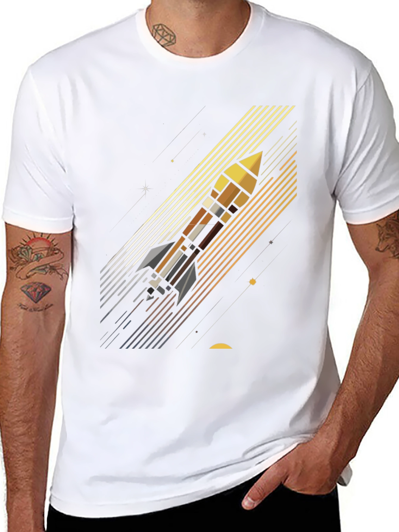 Rocket Launch Graphic Tee - Space Adventure Shirt