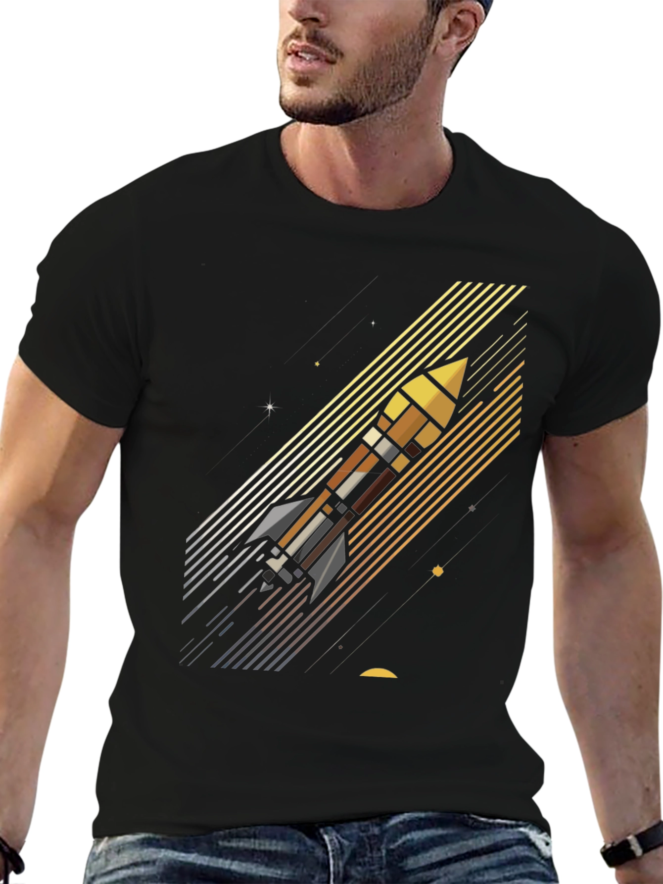 Rocket Launch Graphic Tee - Space Adventure Shirt