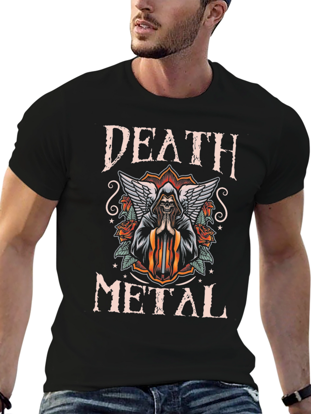 Death Metal Graphic T-Shirt