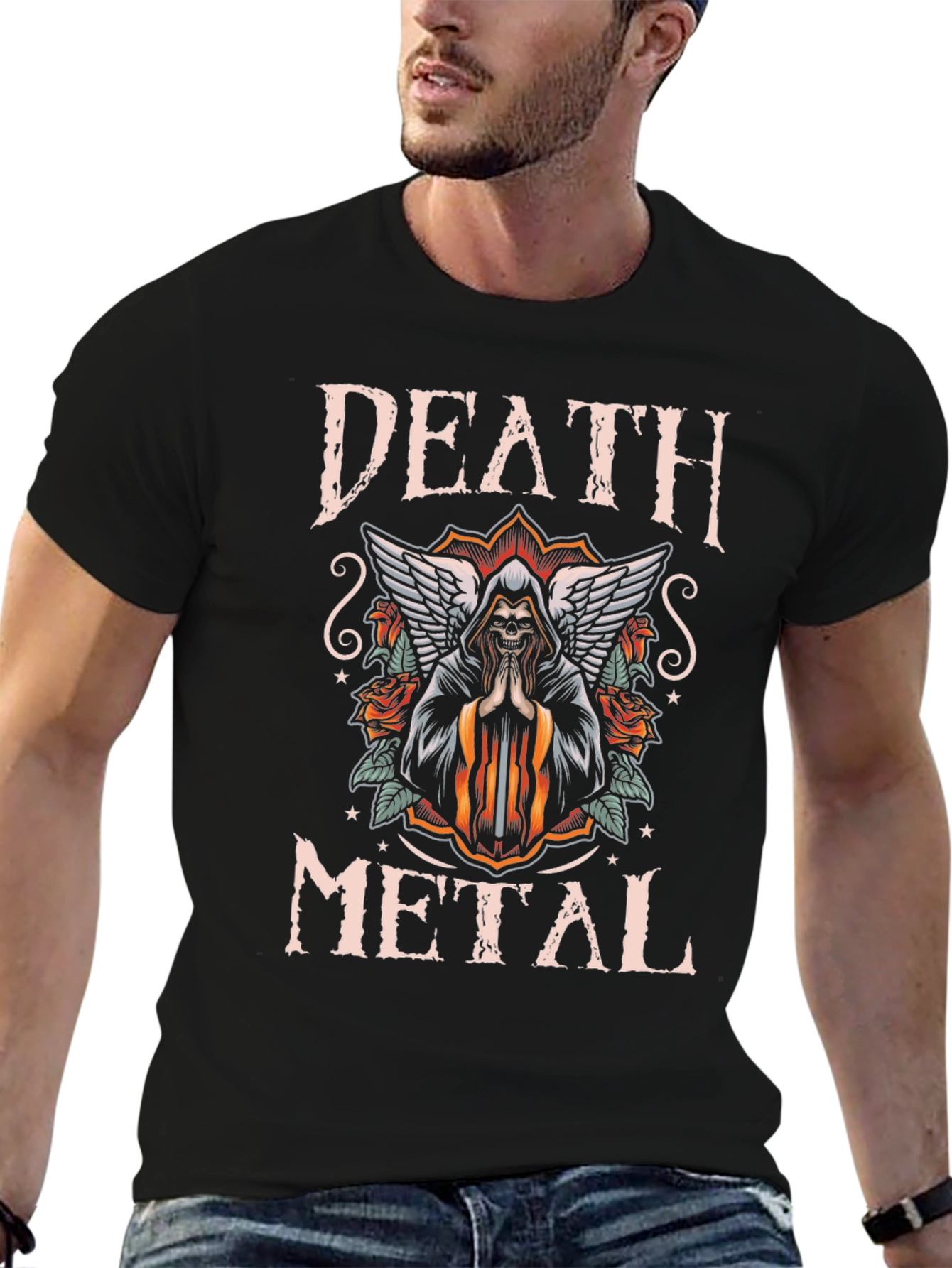 Death Metal Graphic T-Shirt