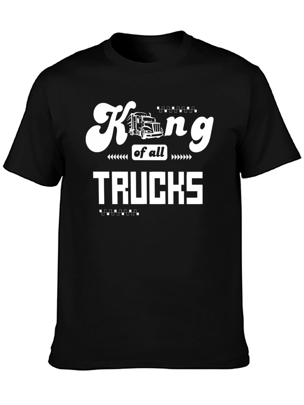King of all Trucks Black Graphic Tee