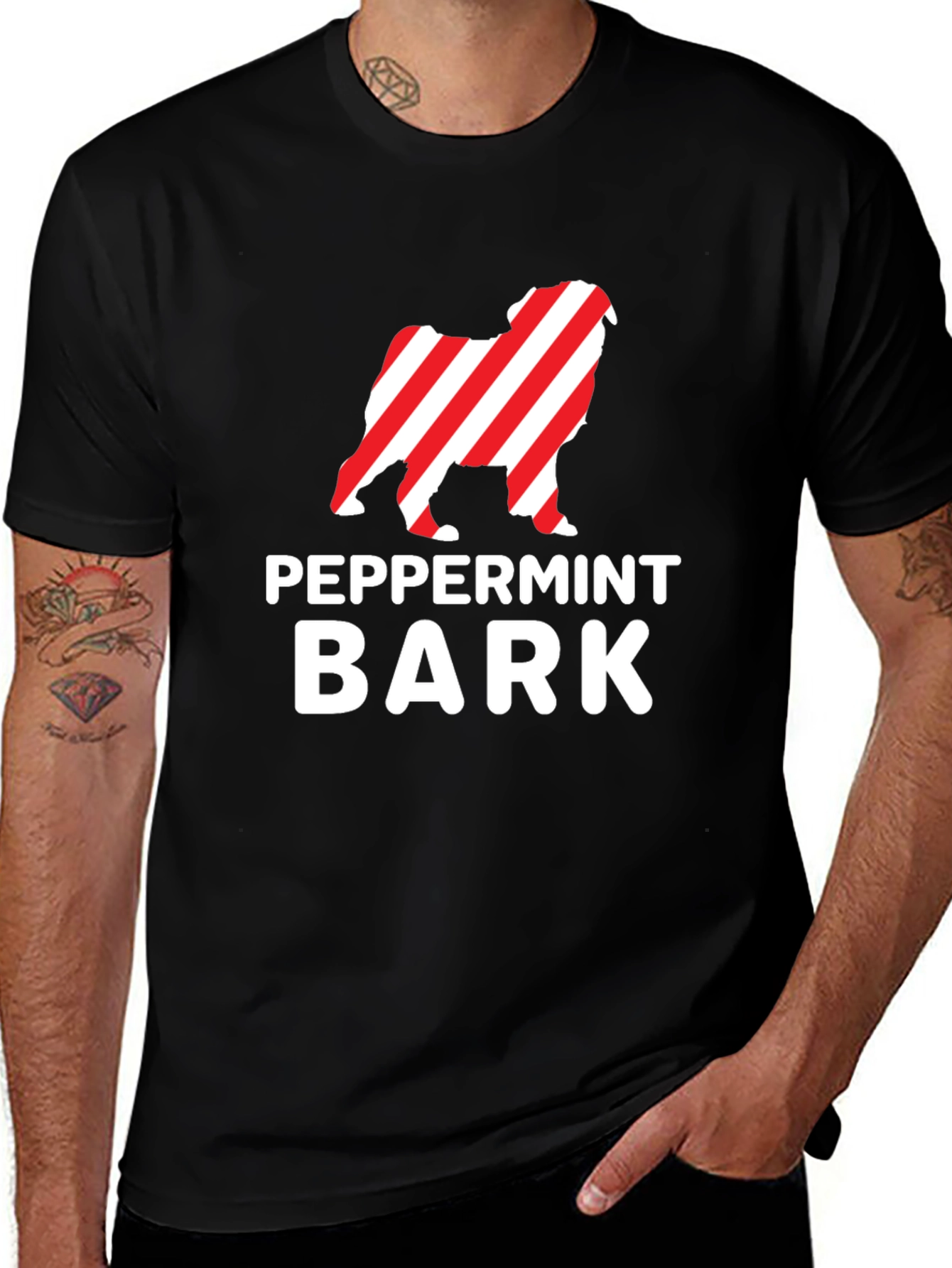 Peppermint Bark Dog Lover T-Shirt