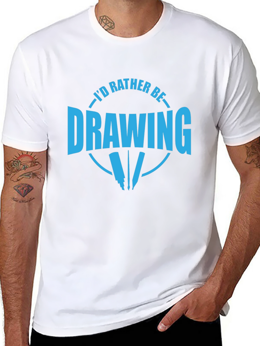 Id Rather Be Drawing T-Shirt
