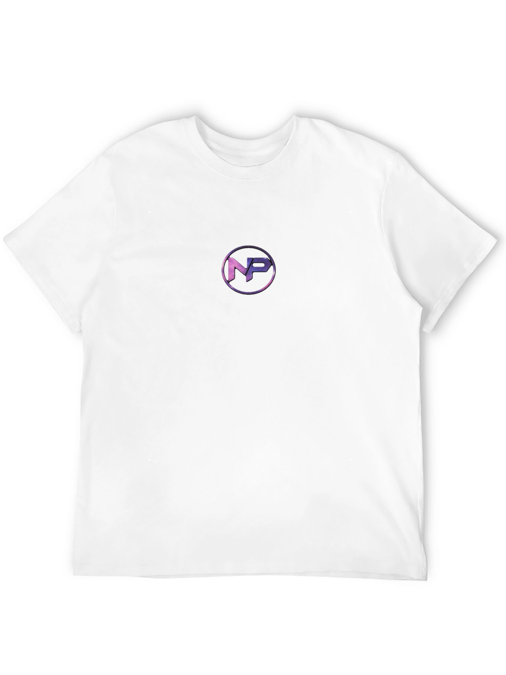 Mens Black Crew Neck T-Shirt with NP Logo