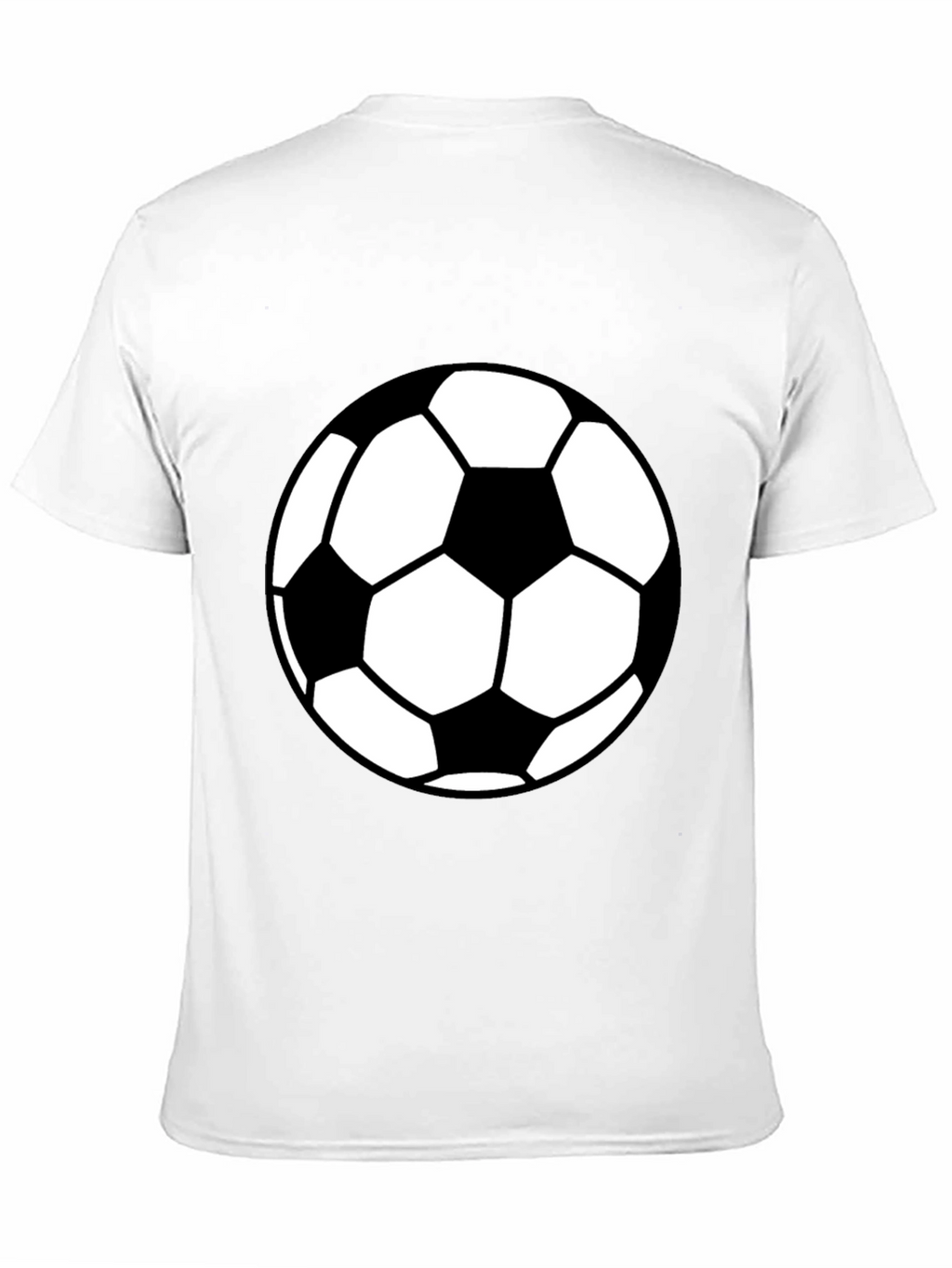 Soccer Ball Graphic Tee - Black Casual T-Shirt