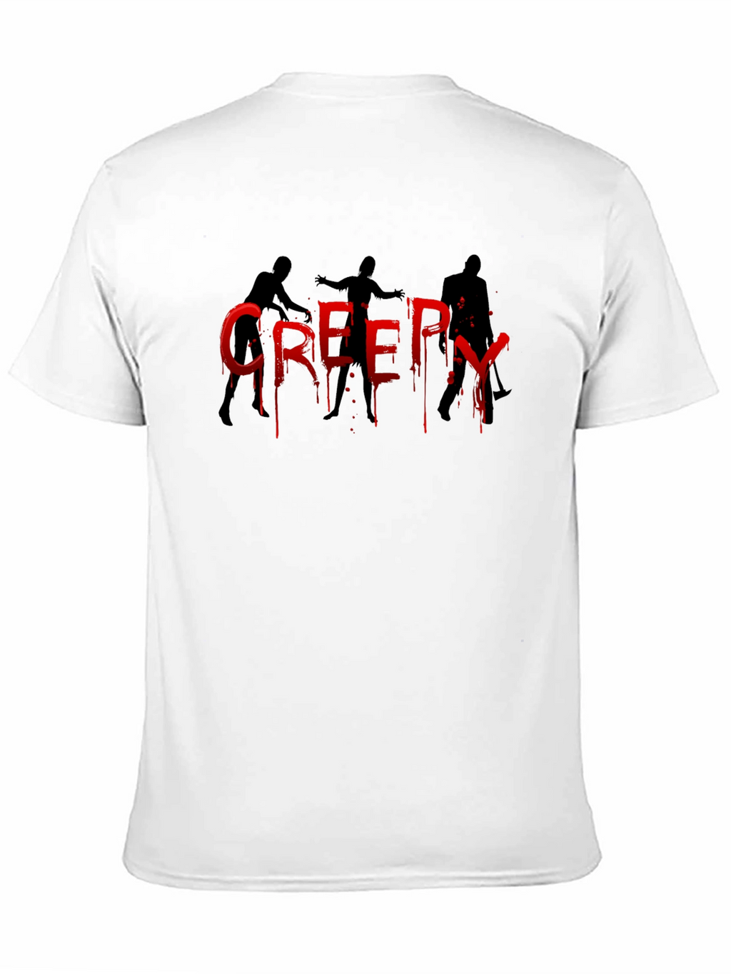 Creepy Zombie Halloween Graphic T-Shirt