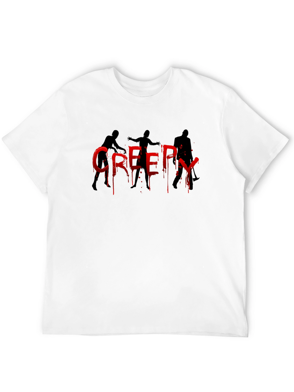 Creepy Zombie Halloween Graphic T-Shirt