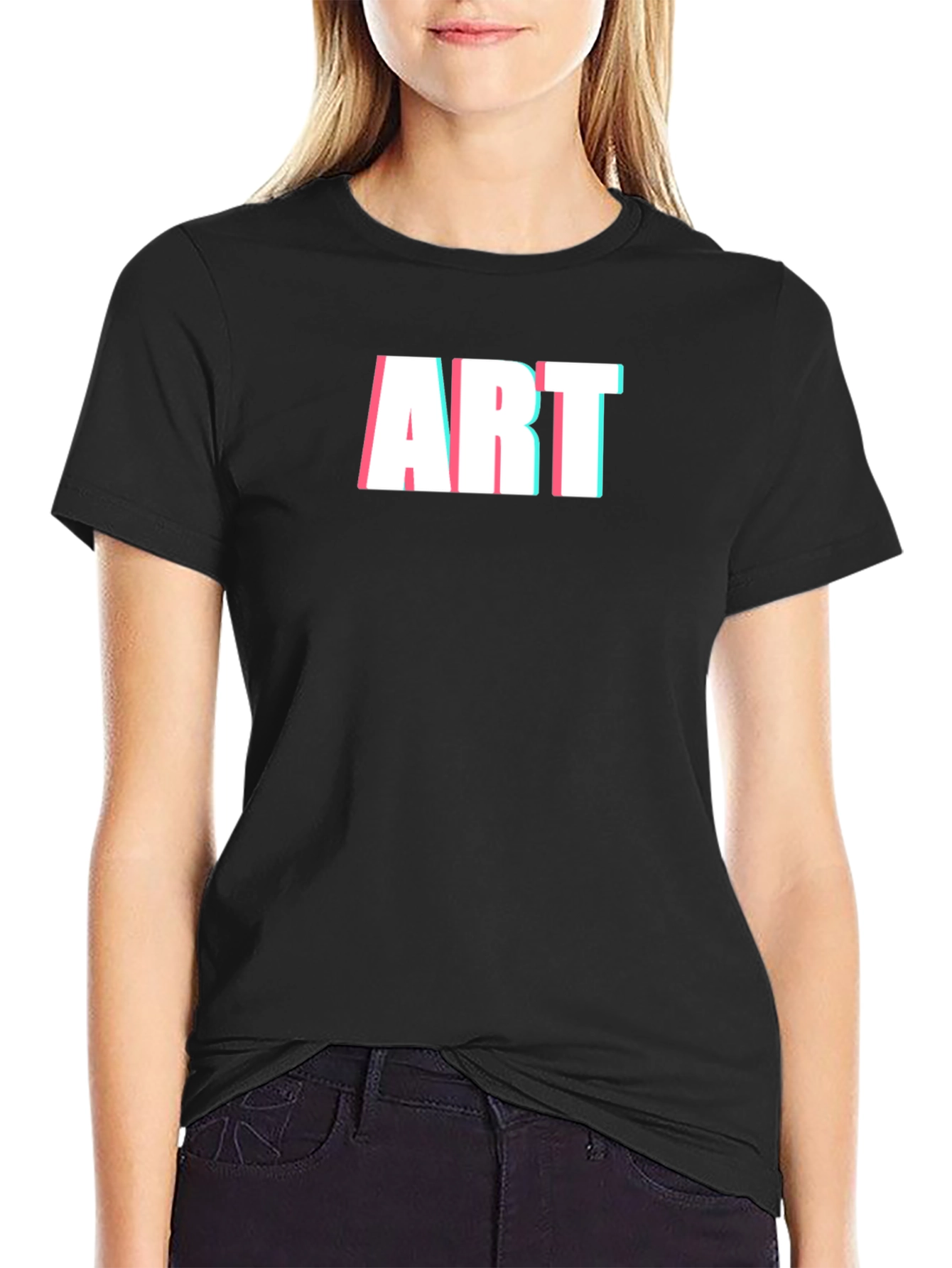 Art T-Shirt - Modern Glitch Style Tee