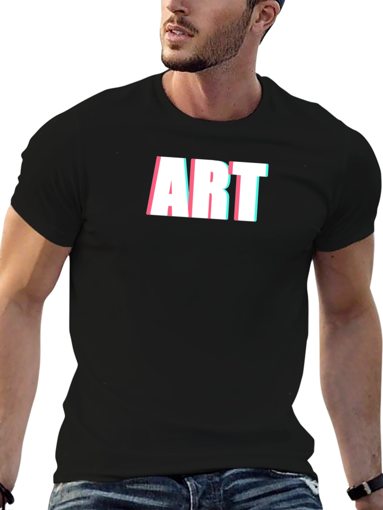 Art T-Shirt - Modern Glitch Style Tee
