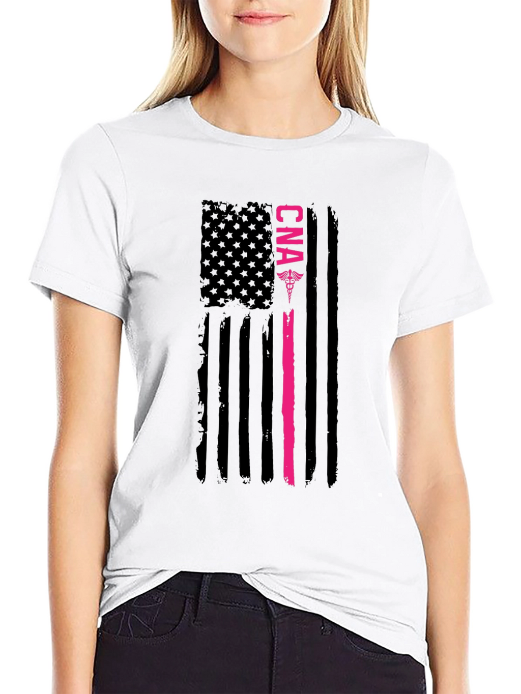 CNA American Flag Graphic T-Shirt