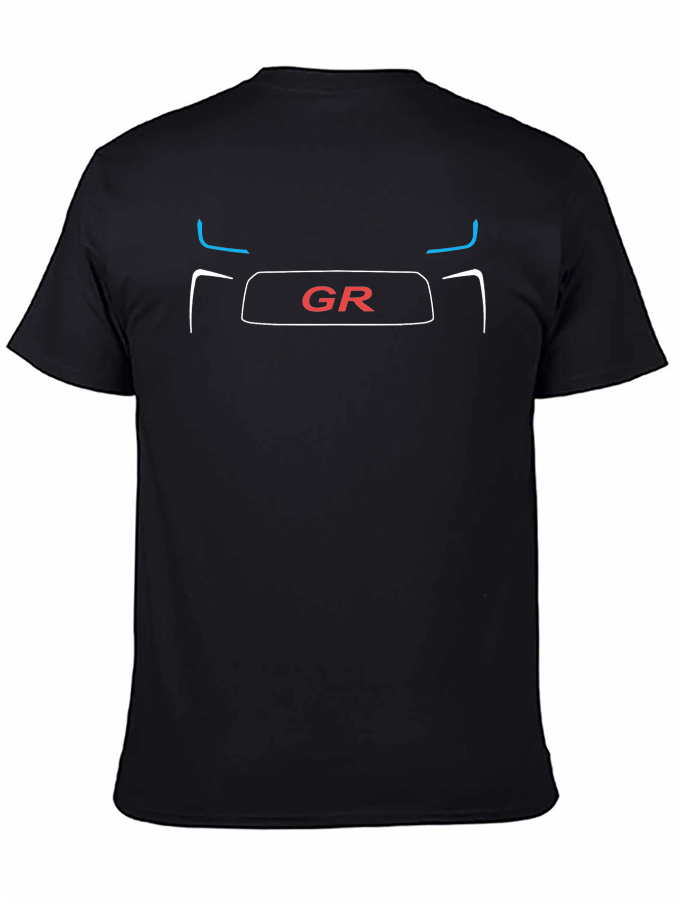 GR Car Graphic Tee - Black Cotton T-Shirt