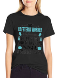 Cafeteria Worker Ninja T-Shirt