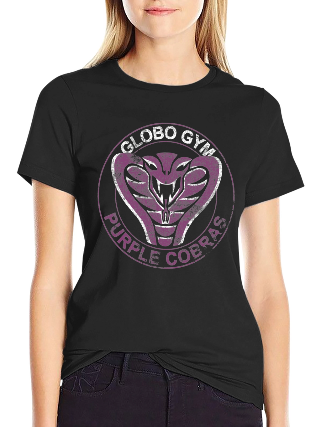 Globo Gym Purple Cobras T-Shirt - Black