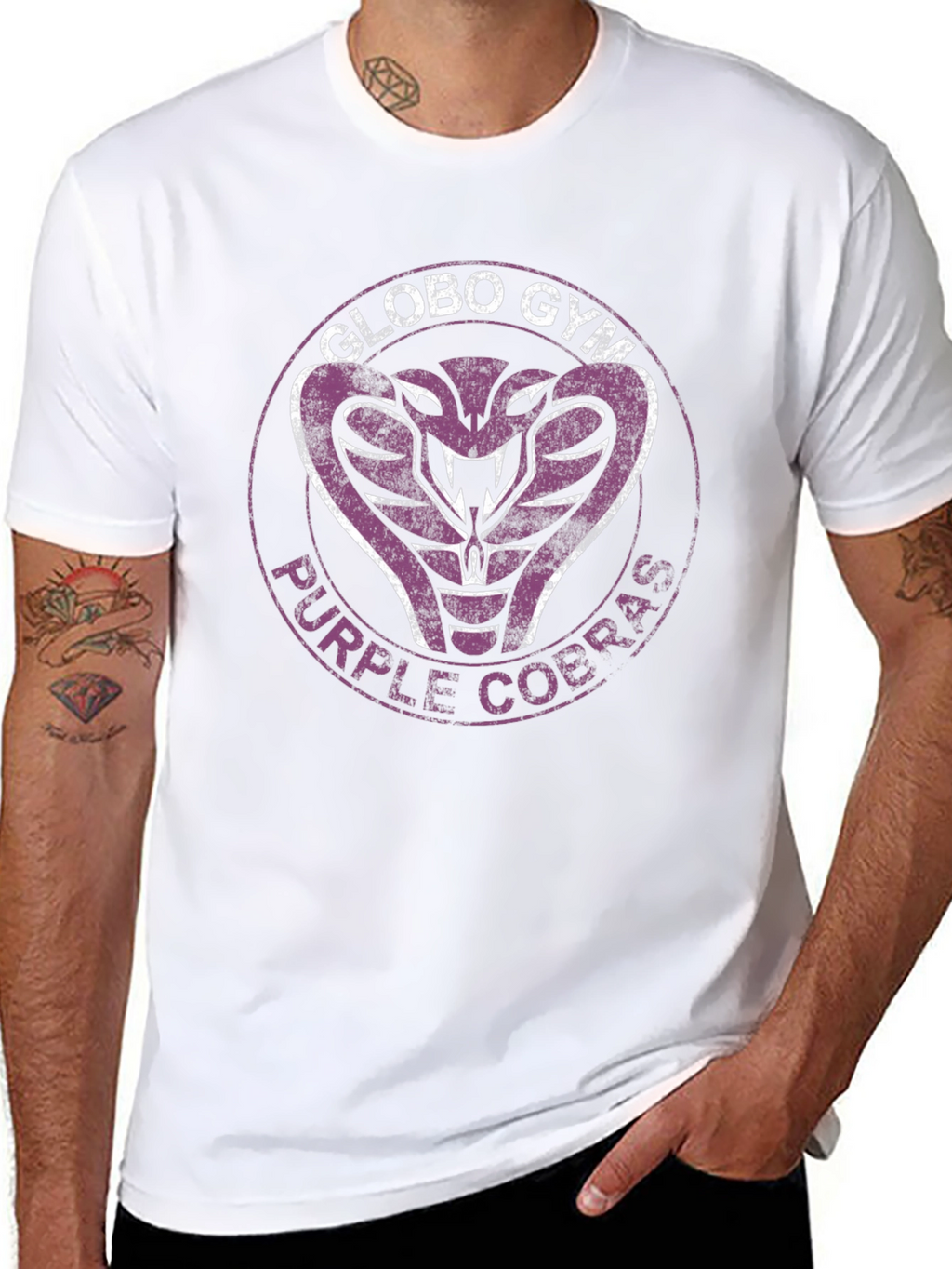 Globo Gym Purple Cobras T-Shirt - Black