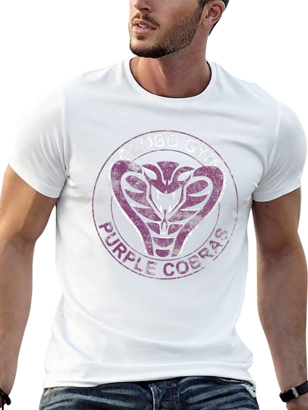 Globo Gym Purple Cobras T-Shirt - Black