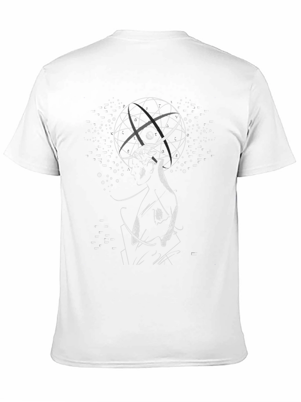 Abstract Graphic Tee - Black Cotton T-Shirt