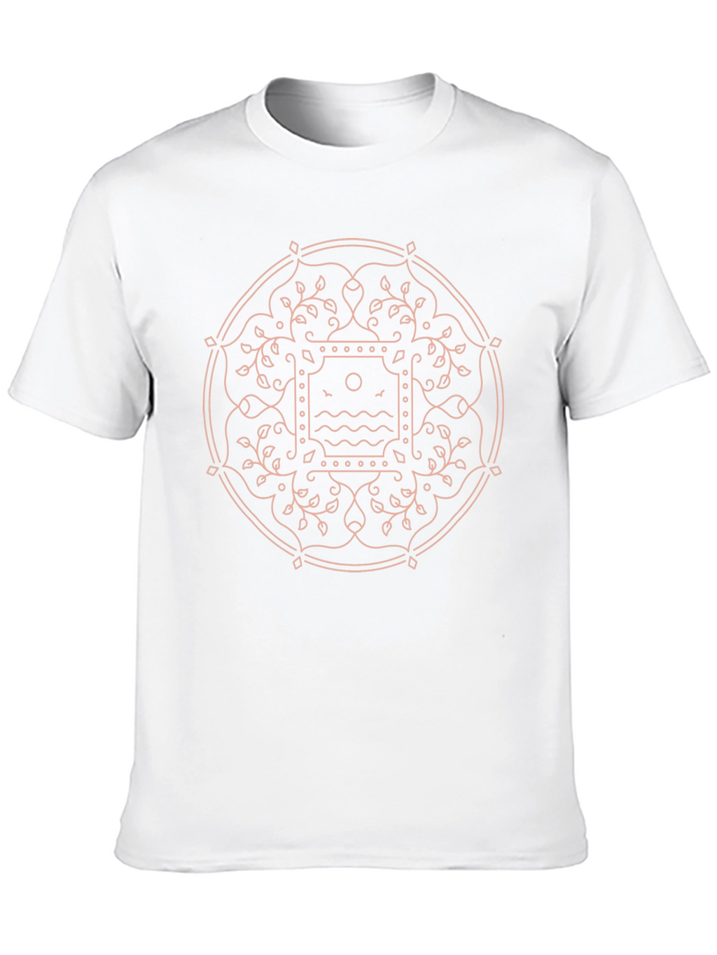 Boho Graphic Tee - Nature Mandala Design