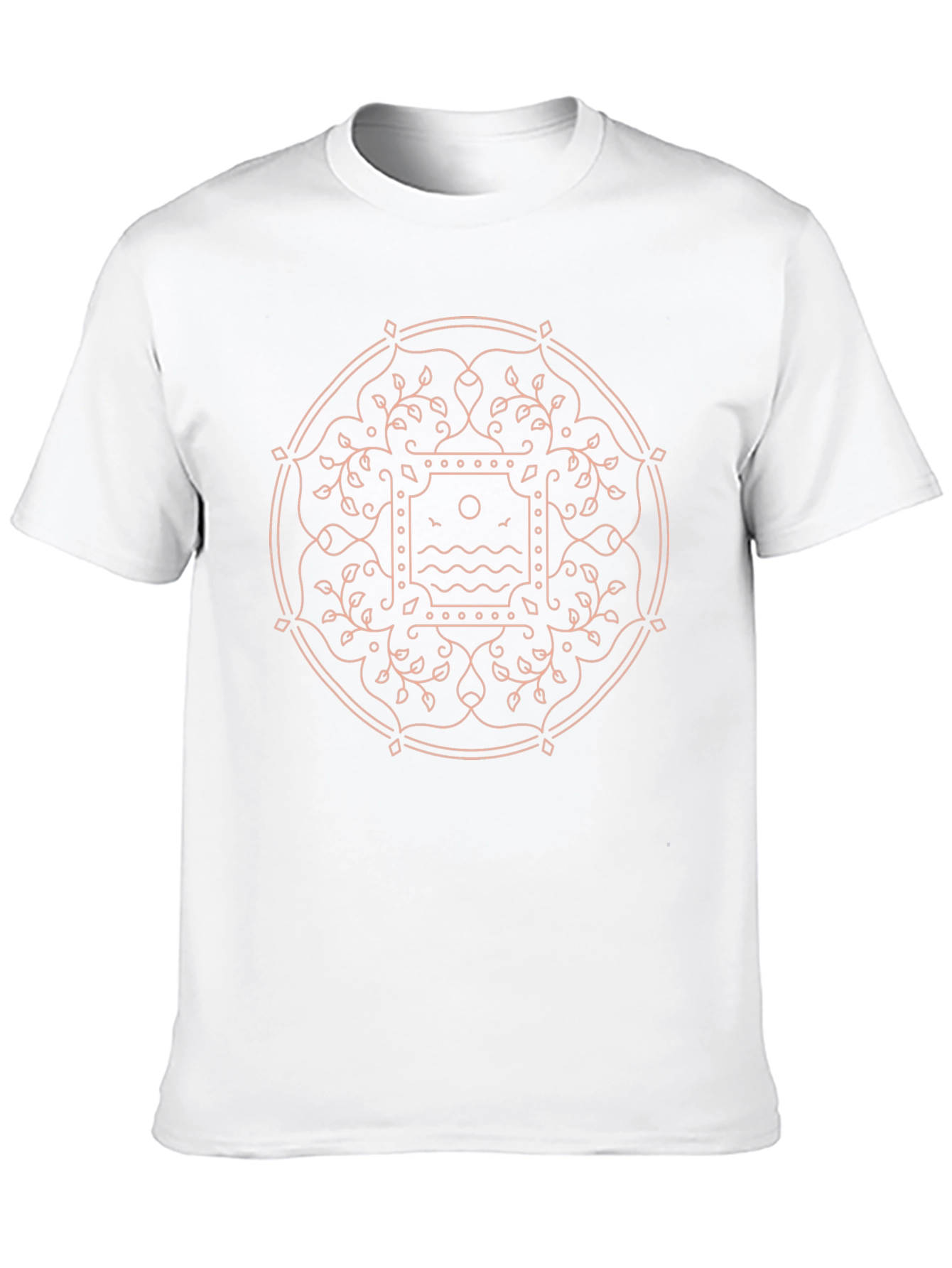 Boho Graphic Tee - Nature Mandala Design