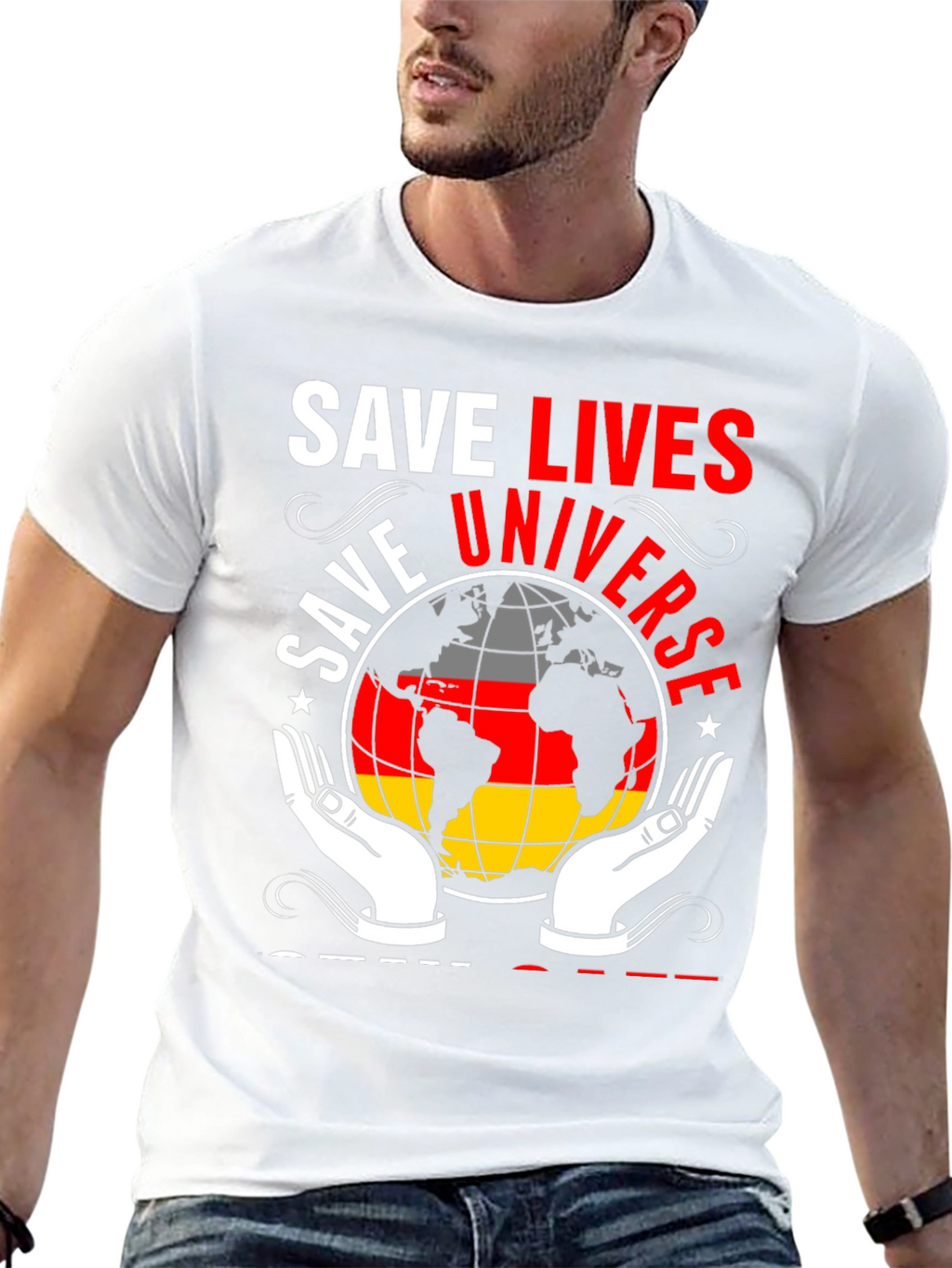 Save Universe Globe Graphic Tee