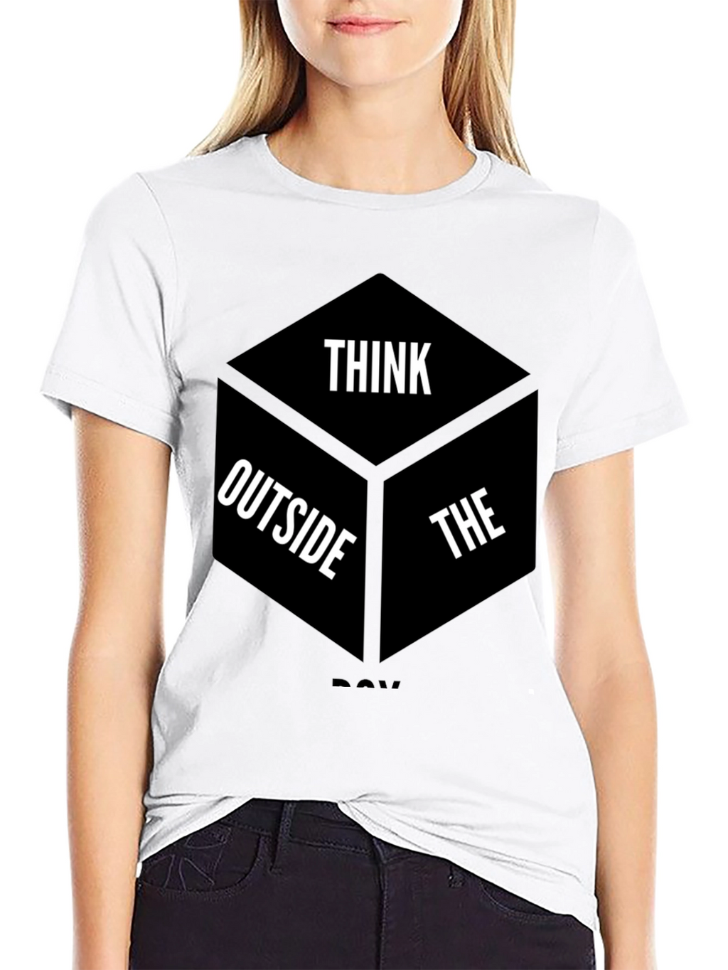 Think Outside the Box Graphic T-Shirt